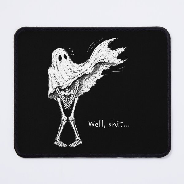 Item preview, Funny Skeleton Ghost Wind Blow Sheet Well Shit Halloween  designed and sold by OMITTEROMINOUS.