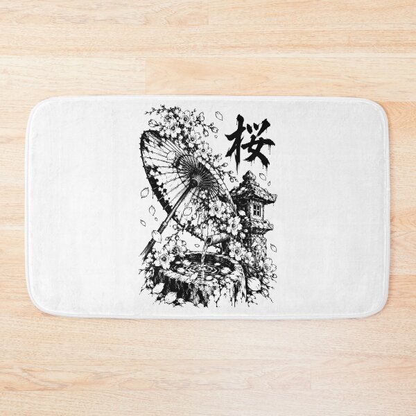 Item preview, Ink-Wash Sakura Parasol Garden designed and sold by bapupa.