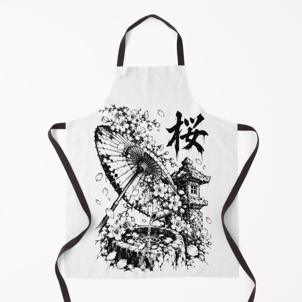 Item preview, Ink-Wash Sakura Parasol Garden designed and sold by bapupa.