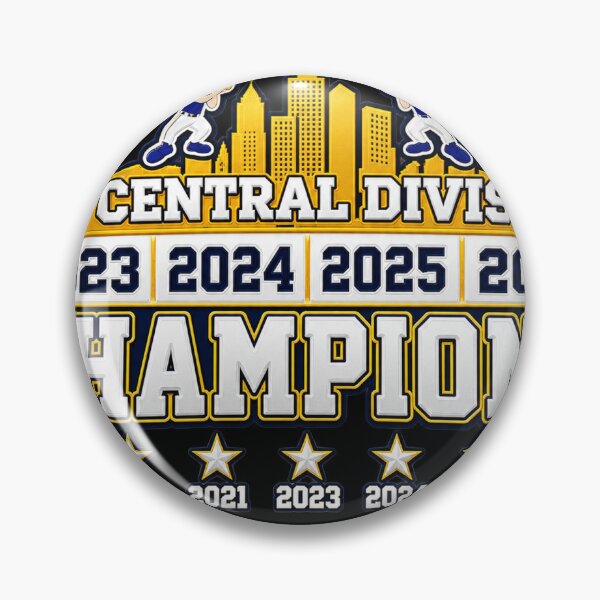 Item preview, Milwaukee Baseball Division Champions Back 2 Back Gold Navy Fan designed and sold by LindsayRenner.