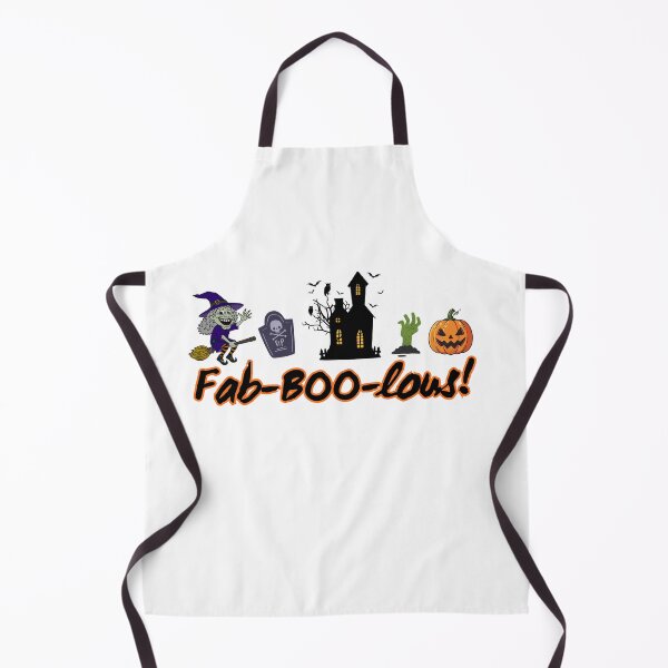 Item preview, Fab-BOO-lous Funny Halloween Witch & Haunted House Graphic designed and sold by Shakira & Sahir Press Alliance.
