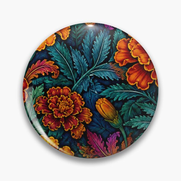 Item preview, French Marigolds Jewel-Toned designed and sold by taiche.