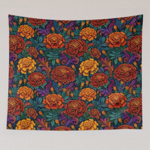 Item preview, French Marigolds Jewel-Toned designed and sold by taiche.