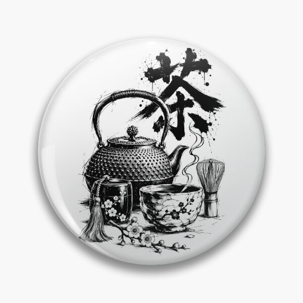 Item preview, Japanese Sumi-E Tea Ceremony Still Life designed and sold by bapupa.