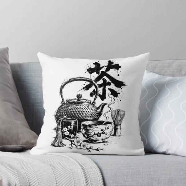 Item preview, Japanese Sumi-E Tea Ceremony Still Life designed and sold by bapupa.