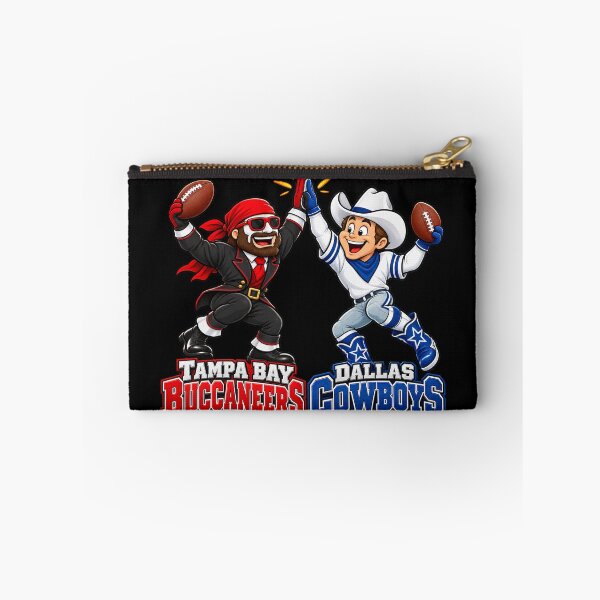 Item preview, Pirate Cowboy High Five Football Mascot Red Blue Game Day designed and sold by LindsayRenner.