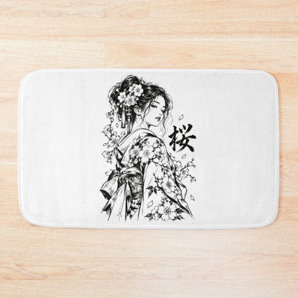 Item preview, Elegant Japanese Sakura Kimono Portrait designed and sold by bapupa.