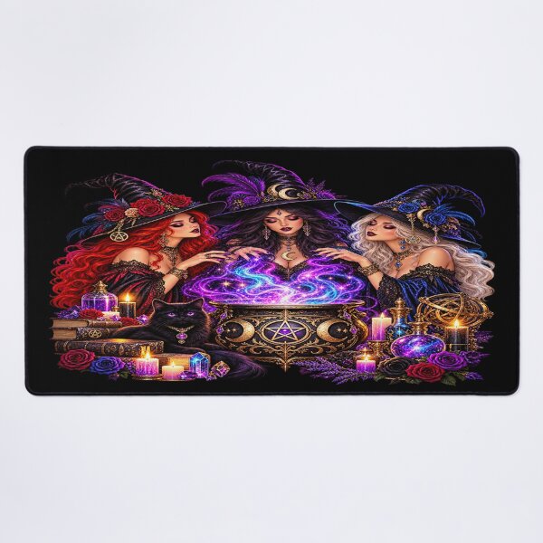 Item preview, Three Witches – Mystical Cauldron of Magic designed and sold by TroviTutto.