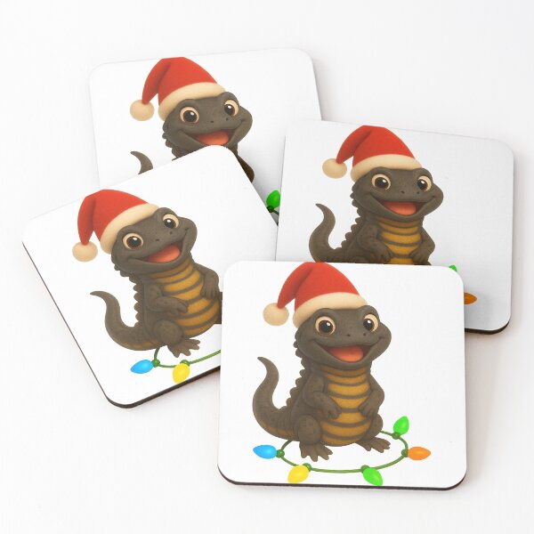 Item preview, Festive Iberian Ribbed Newt Christmas designed and sold by Sillytoe.