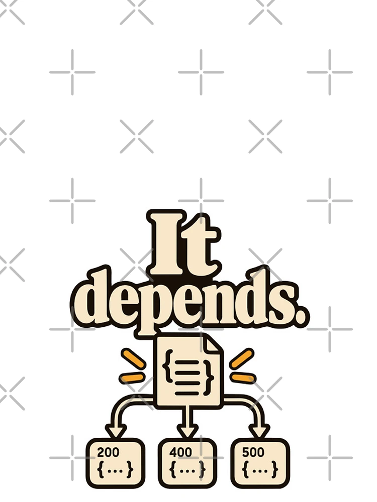 Thumbnail 4 of 4, iPhone Case, It Depends API Contract Developer Humor designed and sold by ThreadQuirk.