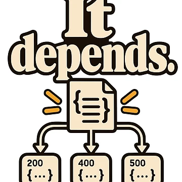 Artwork thumbnail, It Depends API Contract Developer Humor by ThreadQuirk