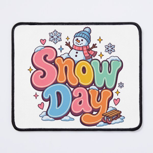 Item preview, Snow Day Snowman and Sled Lettering designed and sold by Watercolorsart.