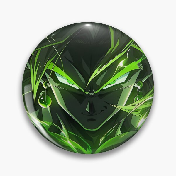 Item preview, Broly | Emerald Power Warrior – Glowing Green Aura Dark Anime Fantasy Art designed and sold by Dyan4.