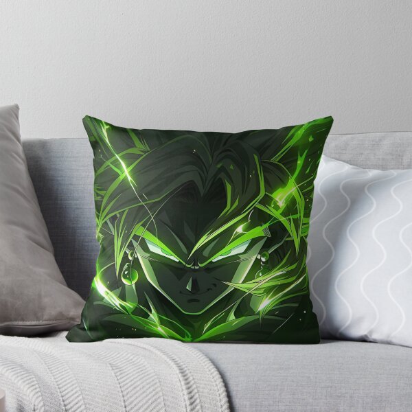 Item preview, Broly | Emerald Power Warrior – Glowing Green Aura Dark Anime Fantasy Art designed and sold by Dyan4.