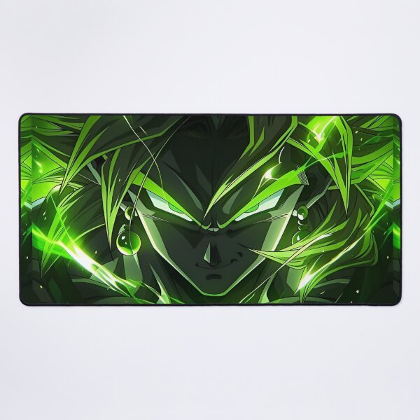 Item preview, Broly | Emerald Power Warrior – Glowing Green Aura Dark Anime Fantasy Art designed and sold by Dyan4.