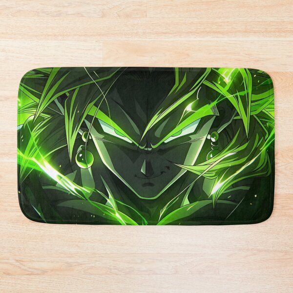Item preview, Broly | Emerald Power Warrior – Glowing Green Aura Dark Anime Fantasy Art designed and sold by Dyan4.