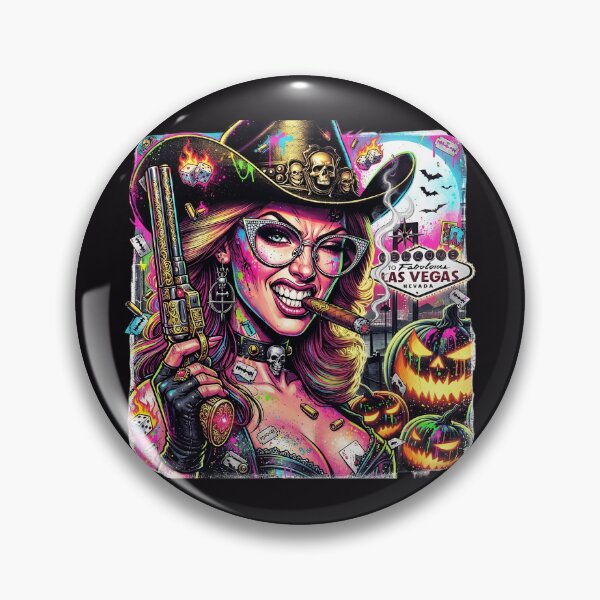 Item preview, Mafia Woman Gun Cigar Pumpkin Halloween designed and sold by Voodoo Store Paranormal Collections.