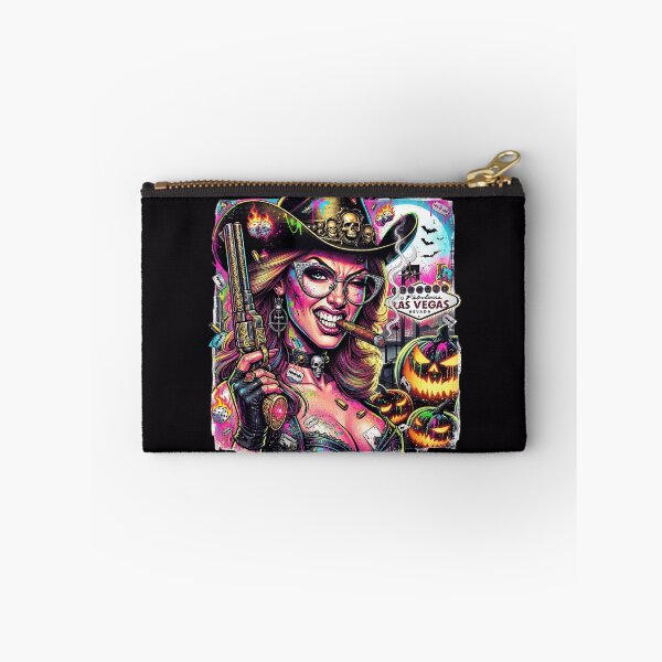 Item preview, Mafia Woman Gun Cigar Pumpkin Halloween designed and sold by Voodoo Store Paranormal Collections.