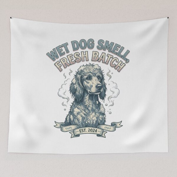 Item preview, Wet Dog Smell Fresh Batch Funny Gross Poodle Lover Gift Bath Time designed and sold by FurRealStudioCo.