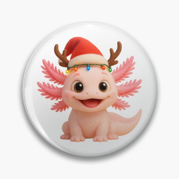 Item preview, Merry Leucistic Axolotl Christmas designed and sold by Sillytoe.