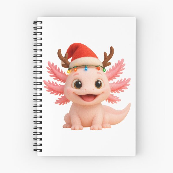 Item preview, Merry Leucistic Axolotl Christmas designed and sold by Sillytoe.
