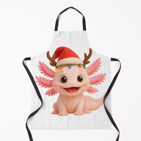 Item preview, Merry Leucistic Axolotl Christmas designed and sold by Sillytoe.