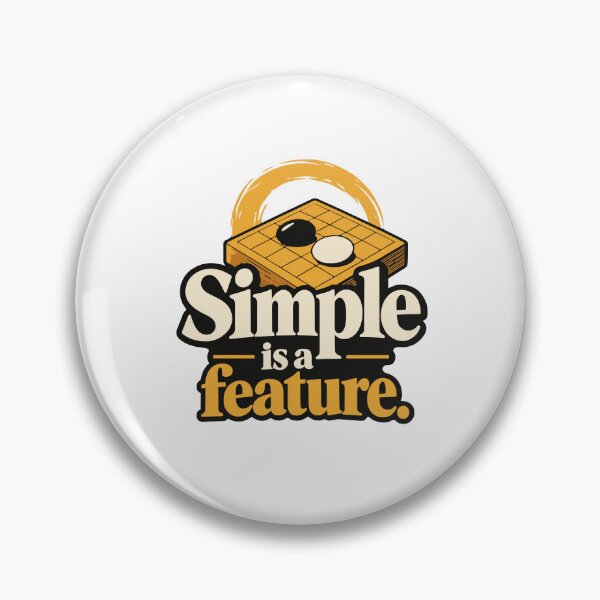 Item preview, Simple Is a Feature Go Board Design designed and sold by ThreadQuirk.