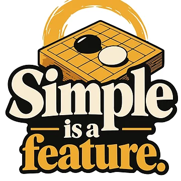 Artwork thumbnail, Simple Is a Feature Go Board Design by ThreadQuirk