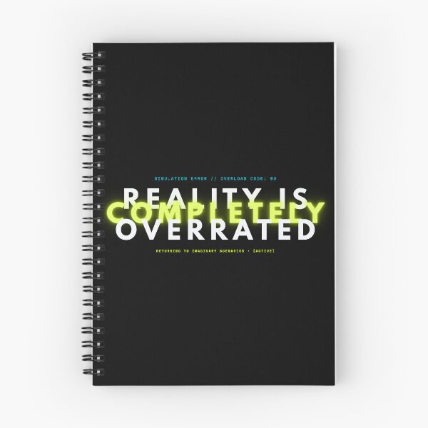 Item preview, Reality Is Completely Overrated Acid Brutalist Typography designed and sold by wildsilencee.