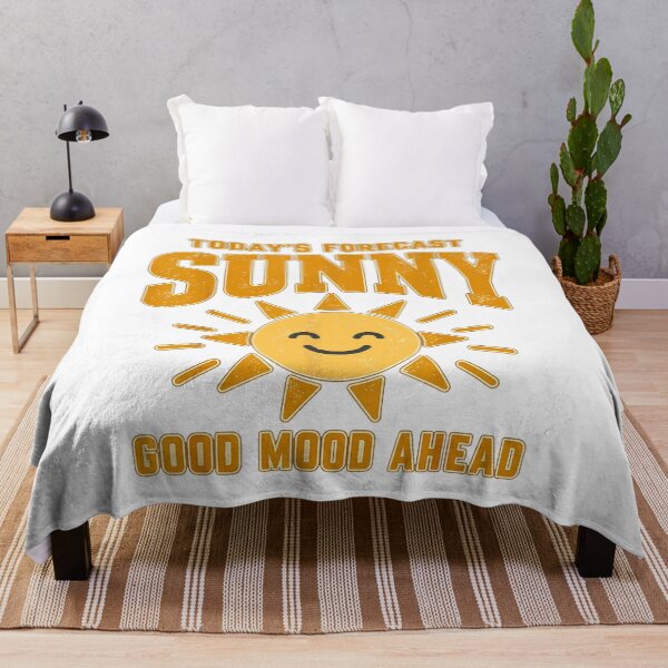 Item preview, Today's Forecast Sunny Good Mood Ahead Sunshine Quote designed and sold by VioletNance.