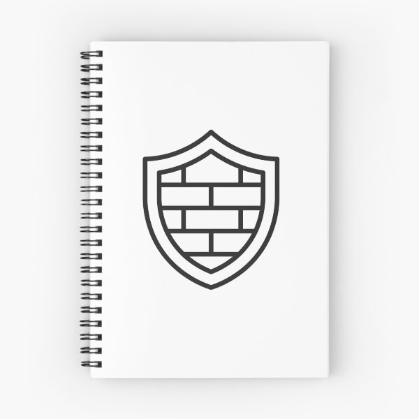 Item preview, Firewall Shield Line Icon designed and sold by VectorForge Studio.