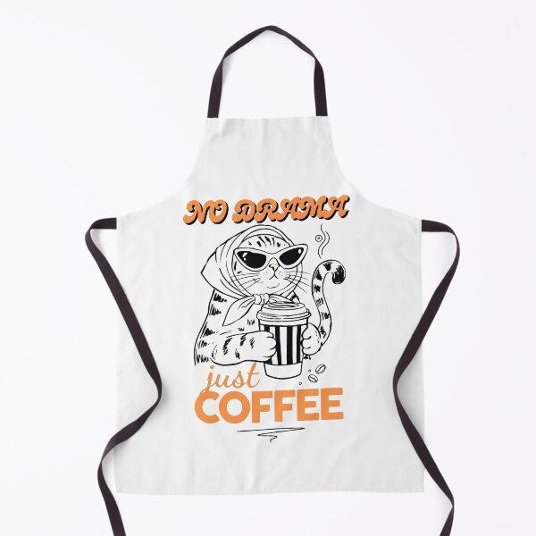 Item preview, No Drama Just Coffee Sassy Cat Babushka   designed and sold by Widehaus.
