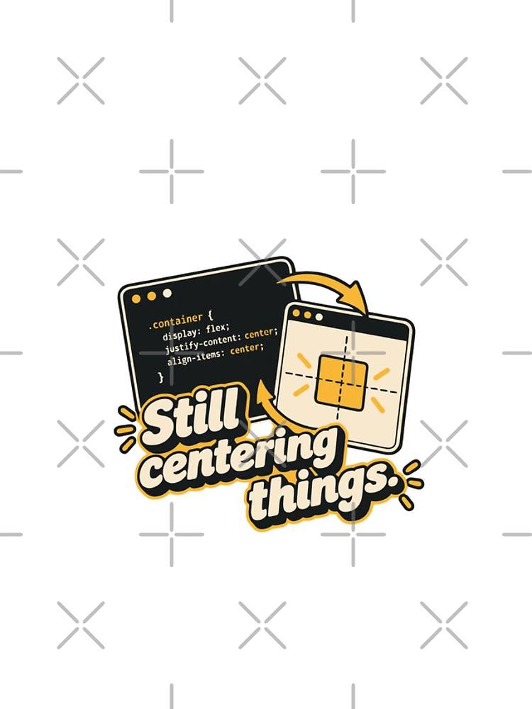 Thumbnail 4 of 4, iPhone Case, Still Centering Things CSS Humor Design designed and sold by ThreadQuirk.
