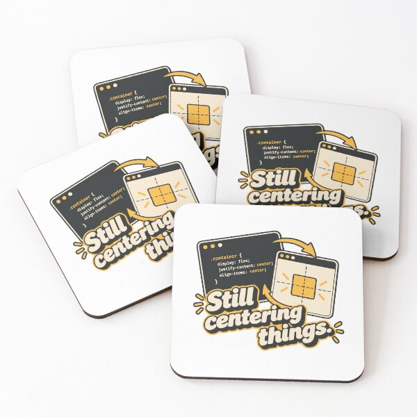 Item preview, Aún centrando las cosas CSS Humor Diseño designed and sold by ThreadQuirk.