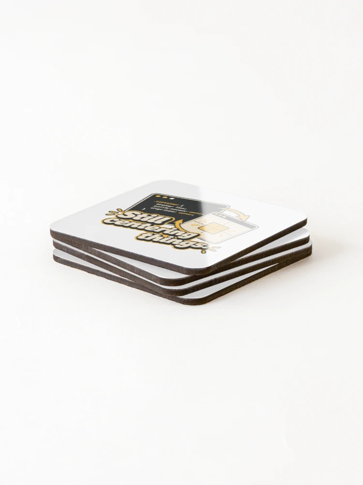 Thumbnail 4 of 5, Coasters (Set of 4), Still Centering Things CSS Humor Design designed and sold by ThreadQuirk.