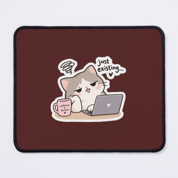 Item preview, Sleepy Cat, Just Existing designed and sold by Stickerworld-01.
