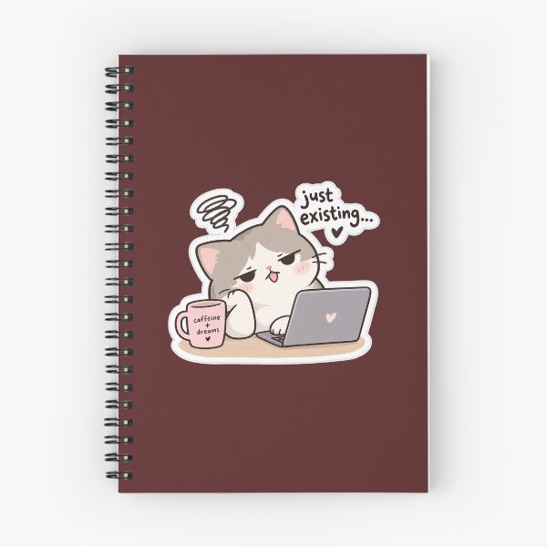 Item preview, Sleepy Cat, Just Existing designed and sold by Stickerworld-01.