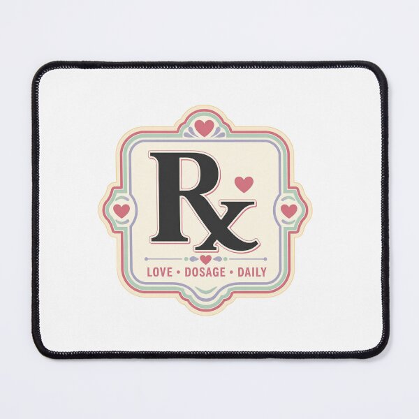 Item preview, Retro Rx Prescription Love Dosage Daily Pharmacy Design designed and sold by PharmAesthetic.