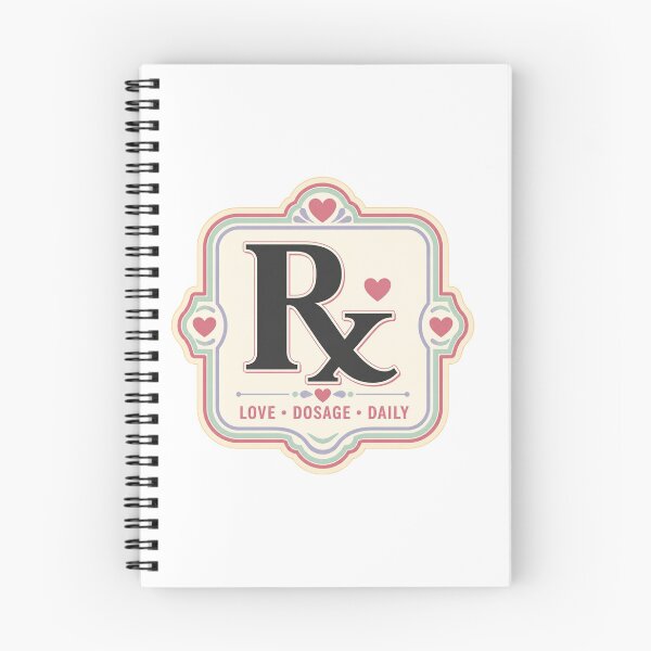 Item preview, Retro Rx Prescription Love Dosage Daily Pharmacy Design designed and sold by PharmAesthetic.