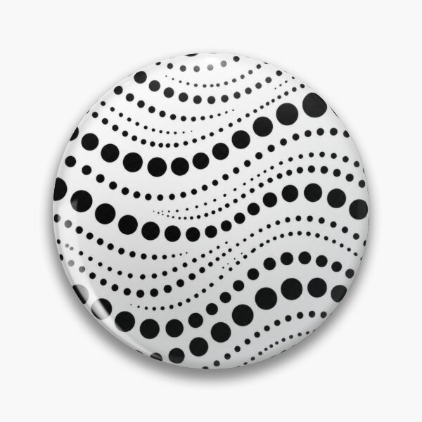 Artikelvorschau, Minimalistisches, nahtloses geometrisches Muster mit schwarz-weißen Wellenpunkten entworfen und verkauft von Shivora Studio.