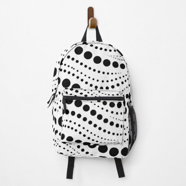 Item preview, Minimalist Black and White Wavy Dots Geometric Seamless Pattern designed and sold by Shivora Studio.