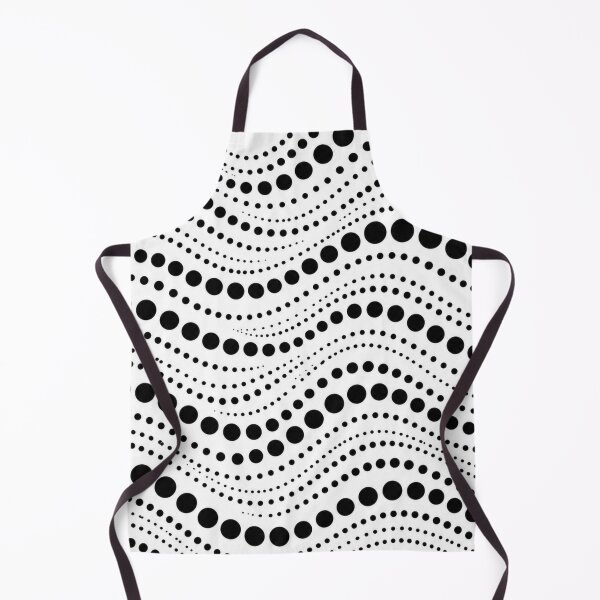 Item preview, Minimalist Black and White Wavy Dots Geometric Seamless Pattern designed and sold by Shivora Studio.
