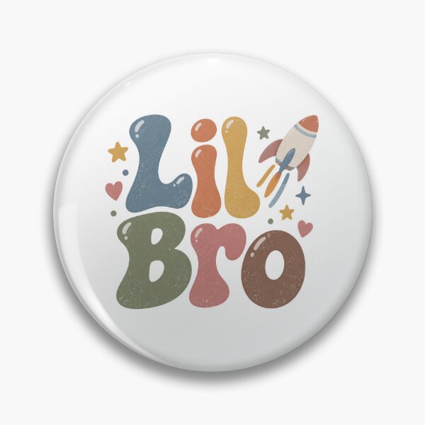 Item preview, Lil Bro Retro Groovy Letters designed and sold by Watercolorsart.