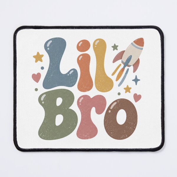 Item preview, Lil Bro Retro Groovy Letters designed and sold by Watercolorsart.