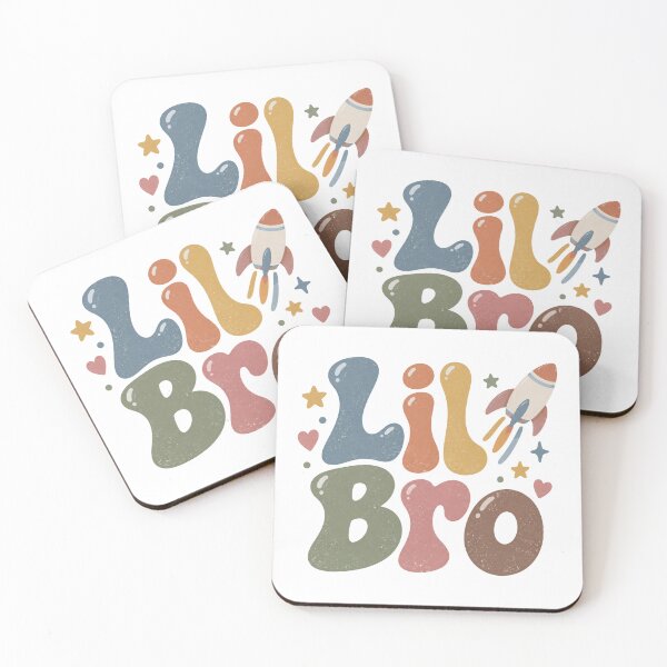 Item preview, Lil Bro Retro Groovy Letters designed and sold by Watercolorsart.