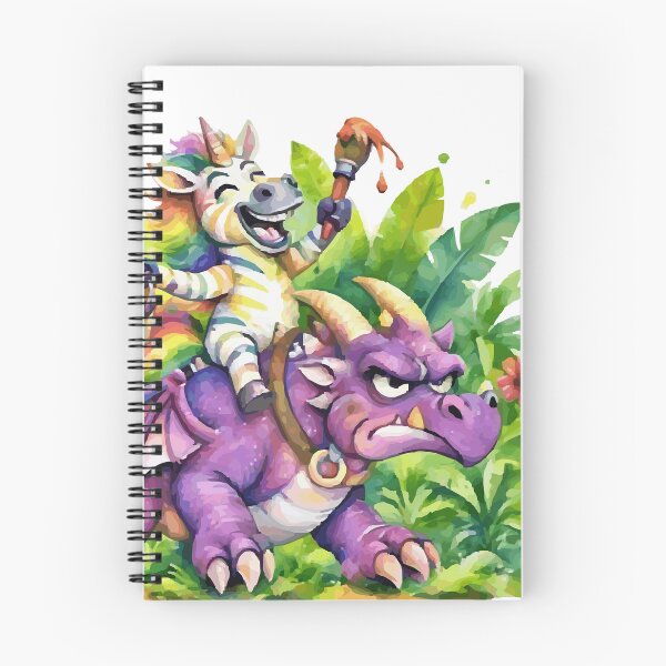Item preview, Whimsical Rainbow Unicorn on Purple Dragon designed and sold by vivendulies.