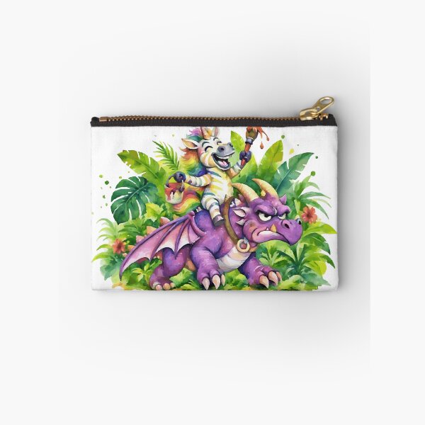 Item preview, Whimsical Rainbow Unicorn on Purple Dragon designed and sold by vivendulies.