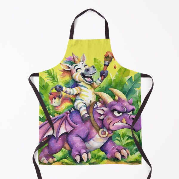 Item preview, Whimsical Rainbow Unicorn on Purple Dragon designed and sold by vivendulies.