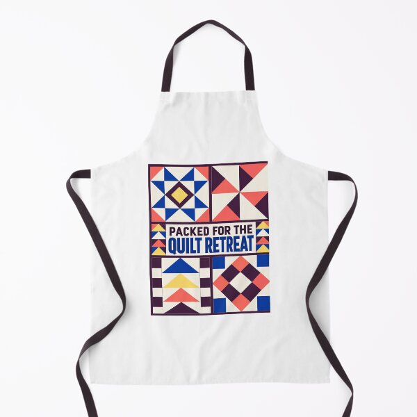 Item preview, Quilting Retreat Tote – Packed for the Quilt Retreat Geometric Patchwork Design designed and sold by astersgraphics.