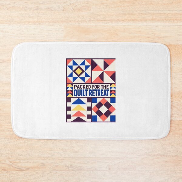 Item preview, Quilting Retreat Tote – Packed for the Quilt Retreat Geometric Patchwork Design designed and sold by astersgraphics.